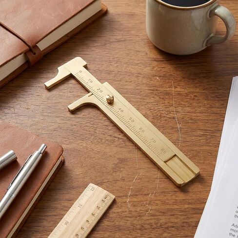 80mm/3.15" Brass Caliper Measuring Tool Bead Caliper Jewelry Calipers Mini Jewelry Measuring Tool Pocket Vernier Calipers Ruler Pocket Sliding Gauge for Diameter Rings Bead in Saudi Arabia