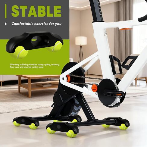 4 قطع من أقدام الروك لمدرب الدراجة، من أجل Wahoo KICKR CORE 2 مدرب الدراجة الداخلي، أقدام الروك مع كرات التنس، محولات قدم الروك المفاجئة لركوب الدراجات في الأماكن المغلقة، ثبات تخفيف الاهتزاز in Kuwait