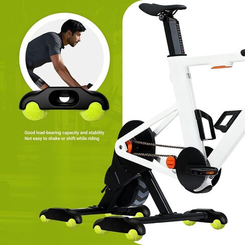 4 قطع من أقدام الروك لمدرب الدراجة، من أجل Wahoo KICKR CORE 2 مدرب الدراجة الداخلي، أقدام الروك مع كرات التنس، محولات قدم الروك المفاجئة لركوب الدراجات في الأماكن المغلقة، ثبات تخفيف الاهتزاز in Kuwait