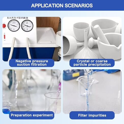 مجموعة تصفية قمع Lab Buchner مع سيراميك Buchner مقاس 80 مم ودورق مفرغ سعة 1000 مل in Kuwait