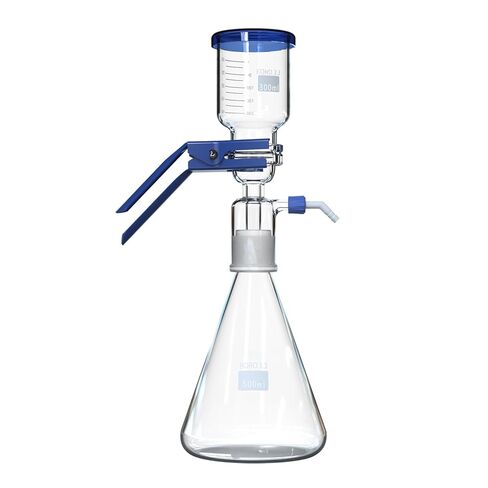 Lab Vacuum Filtration Apparatus Kit 500 mL Filtering Flask & 300 mL Glass Buchner Funnel in Kuwait