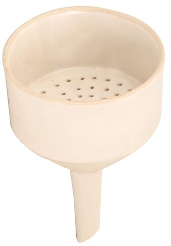 EISCO Buchner Funnel, 12.5cm - Porcelain - Straight Sides, Perforated Plate in Saudi Arabia
