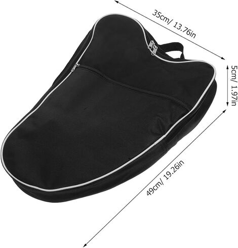 Vaguelly Padded 21-string Lyre Harp Bag with Waterproof Oxford Cloth Travel Harp Storage Case for Musicians Protective Zippered Carrying Pouch in Saudi Arabia