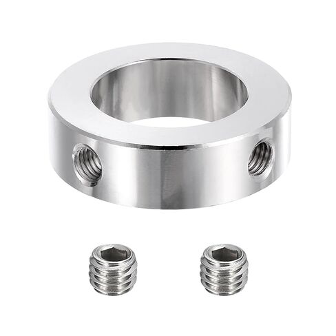 MECCANIXITY Stainless Steel Shaft Collar, 40mm(1 9/16") ID 63mm(2 15/32") OD 18mm(23/32") Thickness Double Hole Bore Shaft Locking Collars for Gearbox Assemblies, Machine Tools in Kuwait