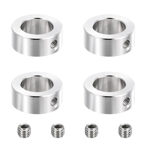 MECCANIXITY 4pcs Stainless Steel Shaft Collar, 5mm(3/16") ID 10mm(3/8") OD 6mm(1/4") Thickness Single Hole Bore Shaft Locking Collars for Gearbox Assemblies, Machine Tools in Kuwait