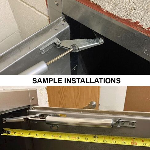 دعامة تثبيت بذراع هزاز على شكل فراشة - أجهزة للأبواب ذات المفصلات الجانبية لمزلق الكتان والغسيل باستخدام أدوات إغلاق المكبس الهيدروليكي القابلة للسحب، وأحيانًا لأبواب سحب مزلق القمامة أو القمامة in Kuwait