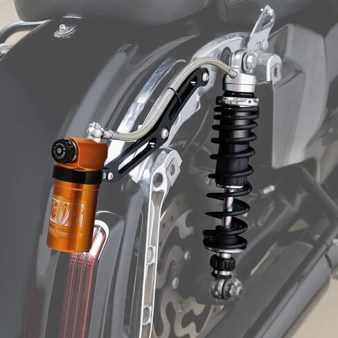 TCMT Remote Reservoir Rear Suspension Shocks Fit For Harley Touring Road Glide Road King Street Glide 2014-2024 in Kuwait