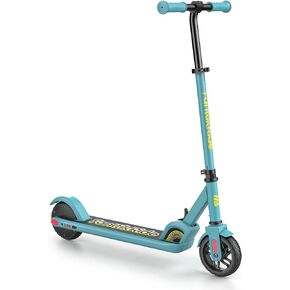 C9 Electric Scooter for Kids Ages 8+, 6/10MPH, 5 Miles Range, LED Display, Adjustable Height, Foldable, Rubber Wheels, Lightweight, Gifts for Boys and Girls up to 132 lbs