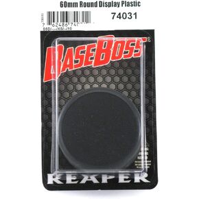 Reaper RPR74031 Round Plastic Miniature Display Base 60mm Pack of 10 Miniatures