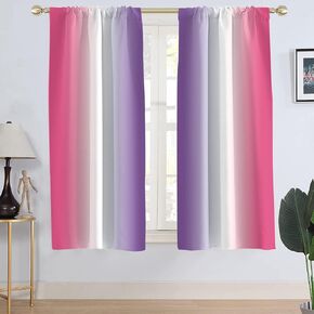 AAtter Yellow and Grey Window Curtains for Kitchen Gray Black White Ombre Art Boys Girls Men Small Short Home Living Room Bedroom Bathroom Drapes Treatment Tiers Fabric 1 Pair, 27.5" W x 39" L, Modern in Kuwait