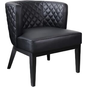 Boss Office Products Black Boss Office Ava Quilted Guest, Accent Or Dining Chair, 29"d x 25.5"w x 28"h" (B529QBK-BK)