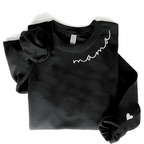 Mama Sweatshirts For Women Embroidered Mom Sweatshirt New Mom Gifts Mama Sweatshirt New Mom Gift Christmas 2023