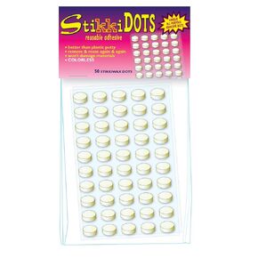 02100 StikkiDOTS Colorless Non-Damaging Non-Toxic Reusable Adhesive Ruler (Pack of 100)