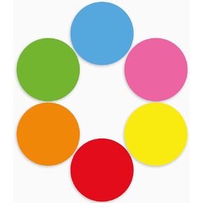 Dry Erase Circles 6 Pcs 12''Big Size Vinyl Dots for Classroom and Kindergarten,Perfect for Floor Marking and School Teaching, Removable Floor Stickers for Classroom, Line Up Spots for Classroom Floor