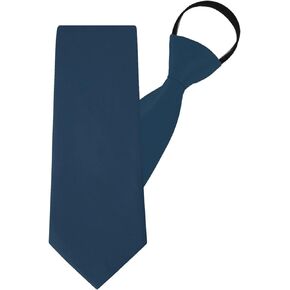 Zipper Ties for Men Boys 3.15' 'Pre-tied Adjustable Mens Necktie for School Uniforms Graduation Business Wedding