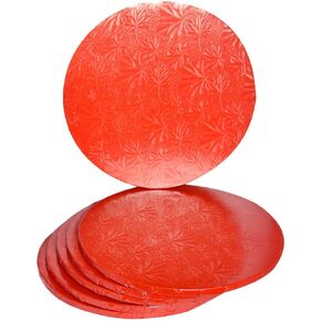 طبلة مستديرة حمراء مقاس 10 بوصات، 1/2 بوصة، عدد 6 in Kuwait