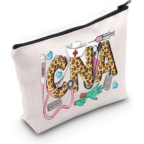 WZMPA CNA Certified Nursing Assistant Cosmetic Makeup Bag CNA Nursing Graduation Gifts Zipper Pouch Bag For CNA Students Graduates (CNA bag)