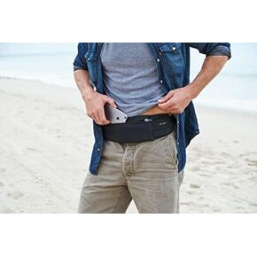 The Belt of Orion Survival Gear Travel Running Belt Waist Fanny Pack Hands Free Way to Carry Sanitizer, Face Mask, Phone, Passport, Keys, ID, Money & Everyday Essentials (Travel 9"x4") in Kuwait