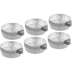 HOMSFOU 50pcs Aluminum Foil Weighing Dish Lab Aluminum Boat Measuring Aluminum Weigh Boats Aluminum Weigh Dish Foil Weighing Pans Lab Weighing Tray Reusable Weigh Boats Powder
