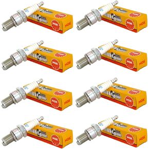 Set (8pcs) NGK V-Power Spark Plugs Stock 2771 Nickel Core Tip Standard 0.040in UR5
