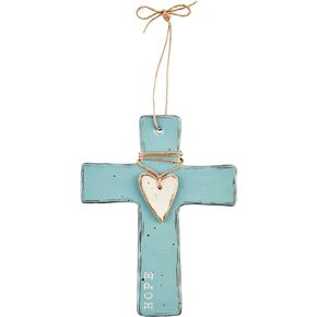 Mud Pie Heart Crosses, 5 1/2" x 5", Hope