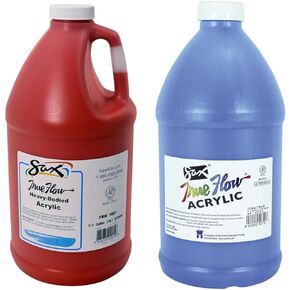 Sax True Flow Heavy Body Acrylic Paint, 1/2 Gallon, Fire Red - 439268