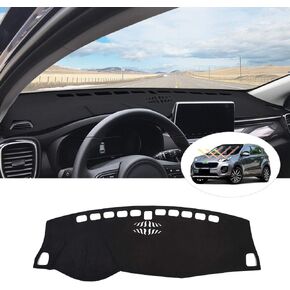 Cartist Flannel Dashboard Cover for Kia Sportage 2017-2022 Dash Cover Nonslip Dashboard Mat Protector Sunshade No Glare