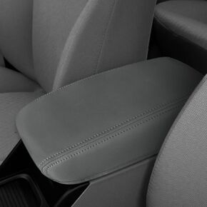 DEYTOP Center Console Cover for Honda Civic 2012 2013 2014 2015 Car Armrest Cover for Honda Civic 2015 Accessories Anti-Scratch Leather Armrest Pad Protector (Black)