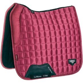 وسادة سرج LeMieux Dressage Loire Memory Square Saddle - وسادات سرج إنجليزية للخيول - معدات وإكسسوارات ركوب الفروسية (وردة فرنسية - كبيرة) in Saudi Arabia