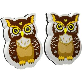 Magnetic Dry Erase Erasers Whiteboard Eraser Chalkboard Eraser Cute Owl Erasers with Felt for Teachers Office Home Pack of 2