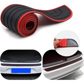 Car Rear Bumper Protector, Tezam Car/SUV Universal Rubber Anti-Scratch Trunk Exterior Accessories