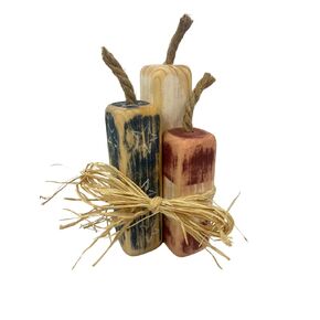 4th of July Decorations, Wood Red White and Blue Firecracker, Wooden Firecracker Decor, Patriotic Decorations, Rustic Home Holiday Decorations