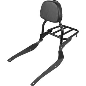 مسند ظهر Worldmotop قابل للفصل Sissy Bar متوافق مع Honda Fury VT1300CX 2010-2019 مسند ظهر لرف الأمتعة ((لـ VT1300CX-B))