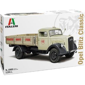 Italeri 3960 1:24 Vauxhall Blitz Truck – Model Making, Kit, Floor Model, DIY, Hobby, Glue, Plastic Kit, Detailed, Mult