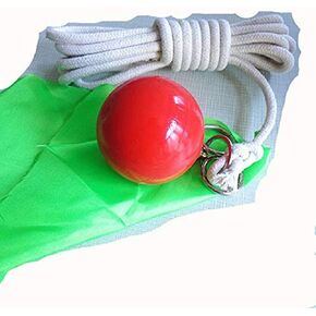 Exercise Ball Martial Arts Fitness Equipment Tool Practice Instrument Rubber with Rope Soft