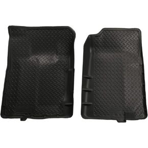 Husky Liners Classic Style Series | 1992 - 1994 Chevrolet Blazer, 1988 - 1999 Chevrolet C 1500/K 1500 Extended | Front Floor Liners, Black | 31101, Medium