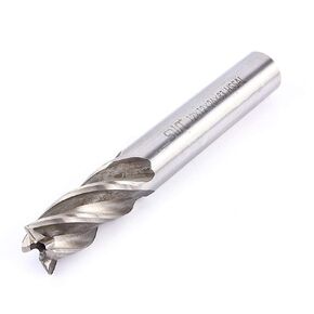 4-Flute HSS End Mill Bits 4mm-12mm CNC Straight Shank Drill Bits Cutter Tool Set Insert End Mill
