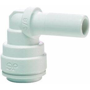 John Guest Speedfit PP220808W 1/4OD Stem - 1/4OD Plug-In Elbow, 10-Pack