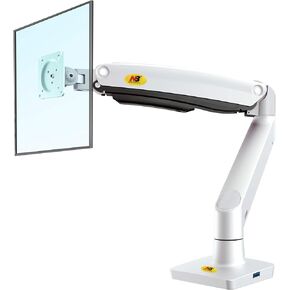 NB North Bayou Monitor Desk Mount Ultra Wide Full Motion Swivel Long Arm with Gas Spring for 22''-35''Monitors from 6.6 to 26.4lbs Height Adjustable Monitor Stand G70-W