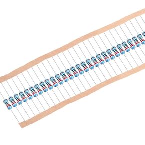 uxcell 300Pcs 220 Ohm Resistor, 1/6W 1% Tolerance Metal Film Resistors, Lead, 5 Bands for DIY Electronic Projects and Experiments
