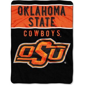 Officially Licensed NCAA "Basic" Plush Raschel Throw Blanket, 60" x 80", Multi Color
