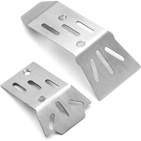 RC Chassis Armor Stainless Steel Chassis Skid Plate Axle Protector Compatible for Arrma 1/18 Granite Grom RC Car Upgrade Parts Accessories