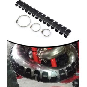Motorcycle Exhaust Heat Shield Cover Universal Muffler Pipe Guard Protector For YZ WR XSR TTR YZF MT PW And Most Motorcycle Dirt Bike - 610mm BLUE in Kuwait
