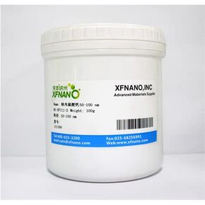 Nano Calcium Carbonate Powder 50-100nm CaCO3 Nanoparticles Nanopowder-Same Day Priority Shipping（100Gram）