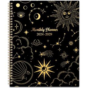 2025-2030 Monthly Planner/Calendar - 5 Year Monthly Planner from JULY. 2025 - JUNE. 2030, 9" x 11", 60 Months Calendar, Monthly Planner 2025-2030 with Monthly Tabs, Double-Side Pocket, Holidays
