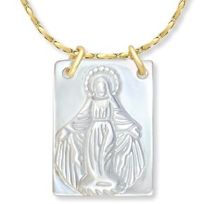 Scapulars Catholic Necklace - Escapulario De La Virgen Del Carmen - Virgin Mary Necklace - Scapulars Catholic - Escapularios Catolicos - Sacred Heart Necklace - Sacred Heart of Jesus Necklace (Small)