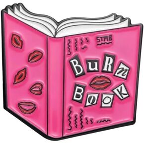 Burn Book Mean Girls Plastics Rumors Gossip Comedy Movie Broadway Musical Theater Show 1.1" Enamel Pin Badge by Pinstant