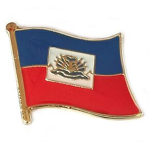 Haiti National Flag International Travel Small Pins Enamel Made Metal Souvenir for Hat Clothes Backpack