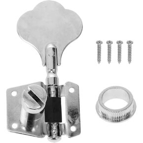 Milisten 1 Set String Electric Bass Tuners Machine Head Replacement Tuning Keys for Ukelele Jazz Guitar Tuner Machine Heads Open Gear Acoustic Tuning Peg Button A3 Steel Plate Seal 3l