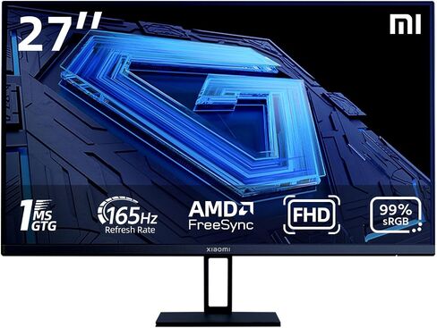 Xiaomi Gaming Monitor 27in 165Hz 1ms GTG 1920*1080 Fast IPS HDR10 FreeSync Premium Professional Calibration 99% sRGB 178° Wide Angle Tilt Adjustment TUV Low Blue Light Computer Screen Desktop Monitor in Saudi Arabia